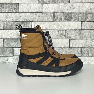 Sorel Kids Tan and Black Rain & Snow Boots